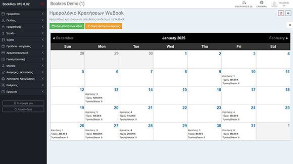 BookRes Booking Calendar