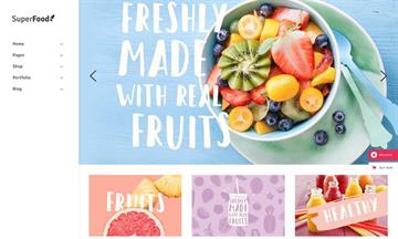 Ιστοσελίδα για Smoothies Shop