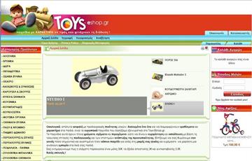 κατασκευή e-shop toys-eshop.gr - no.315